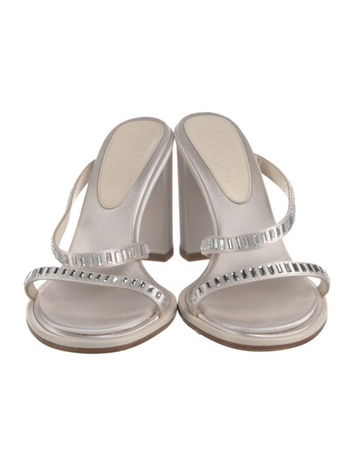 Bettina Vermillon Satin Slides