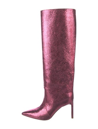 Bettina Vermillon Leather Boots