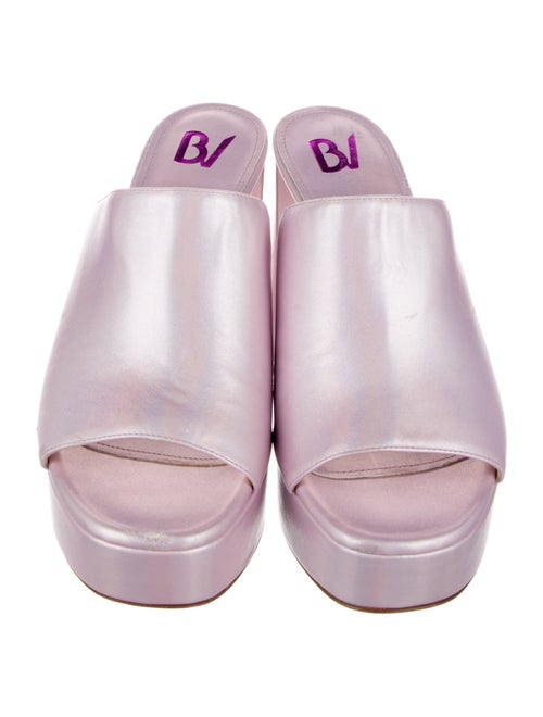 Bettina Vermillon Satin Slides