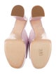Bettina Vermillon Satin Slides