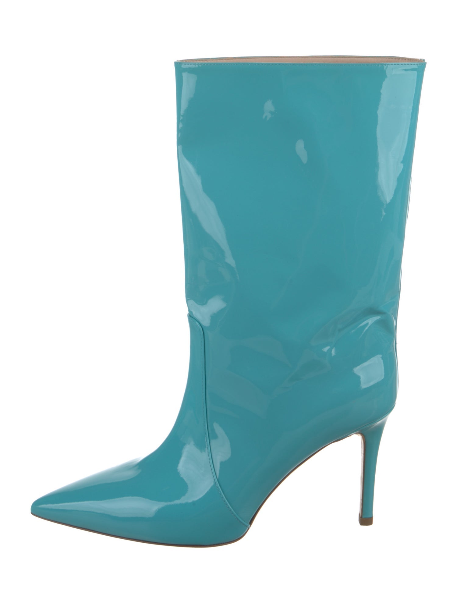 Bettina Vermillon Patent Leather Boots