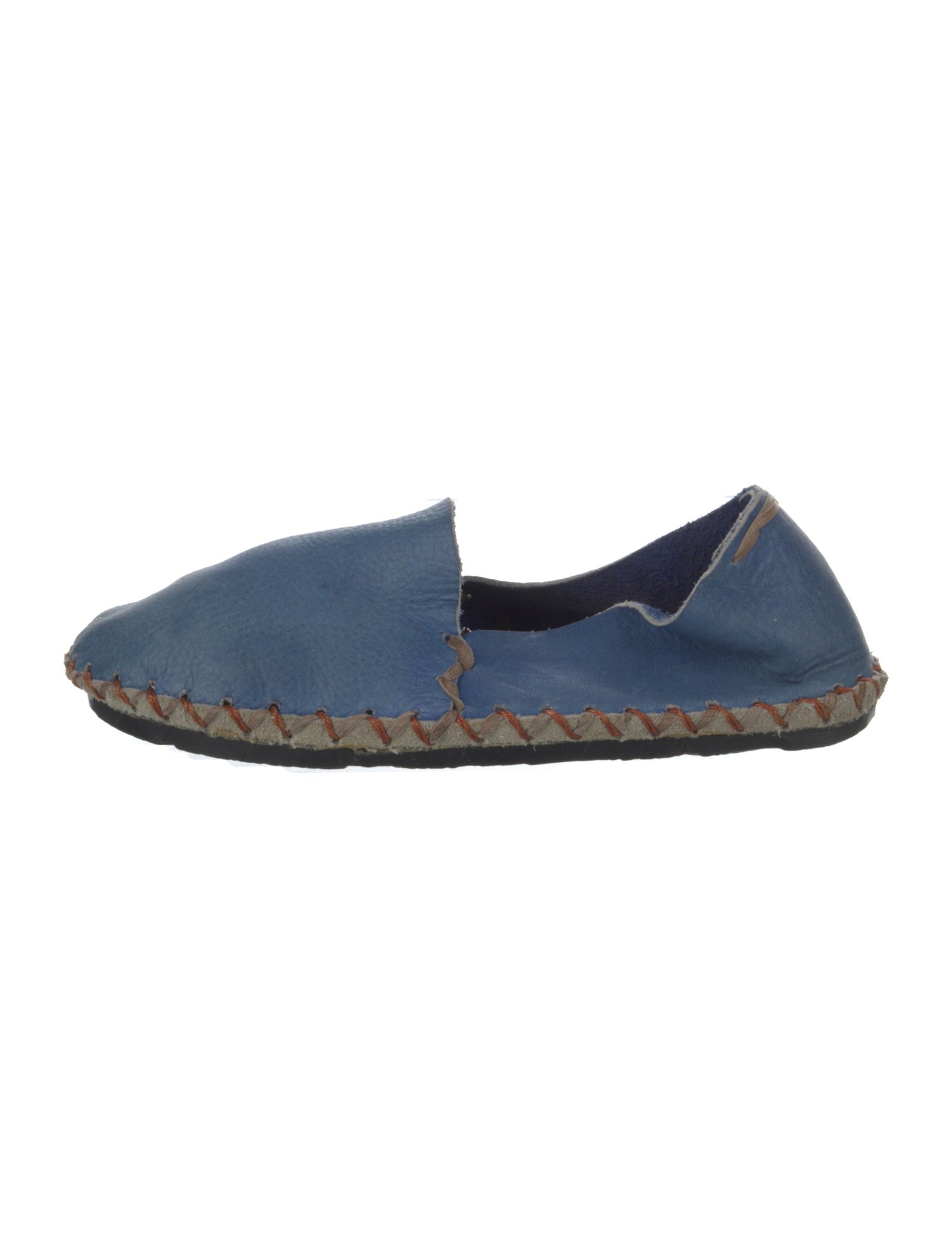 Beatrice Valenzuela Leather Whipstitch Trim Espadrilles