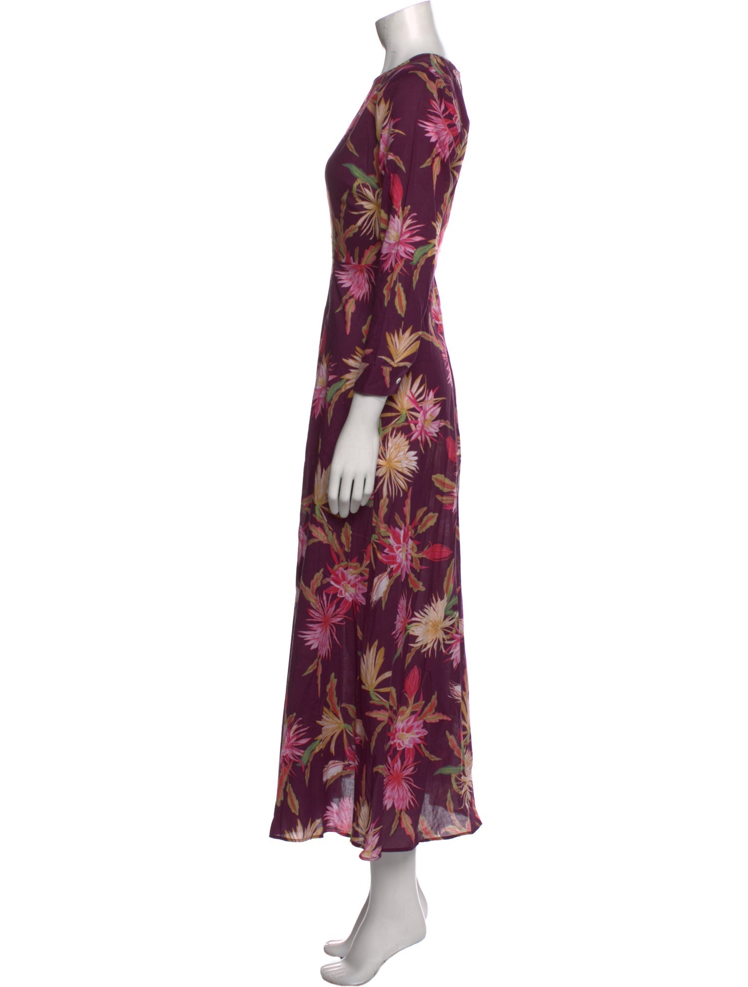 Beatrice Valenzuela Floral Print Long Dress