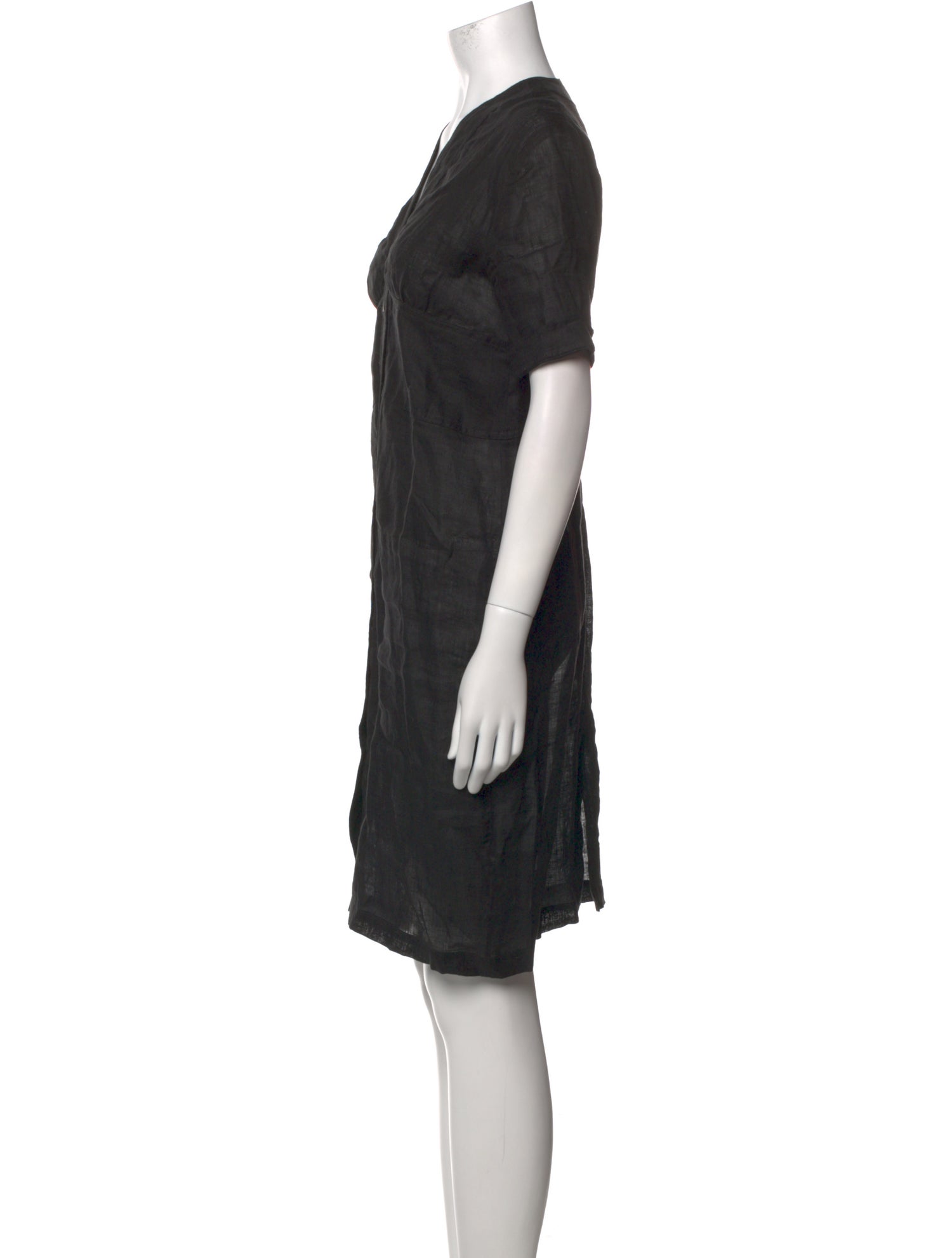 Beatrice Valenzuela Linen Knee-Length Dress