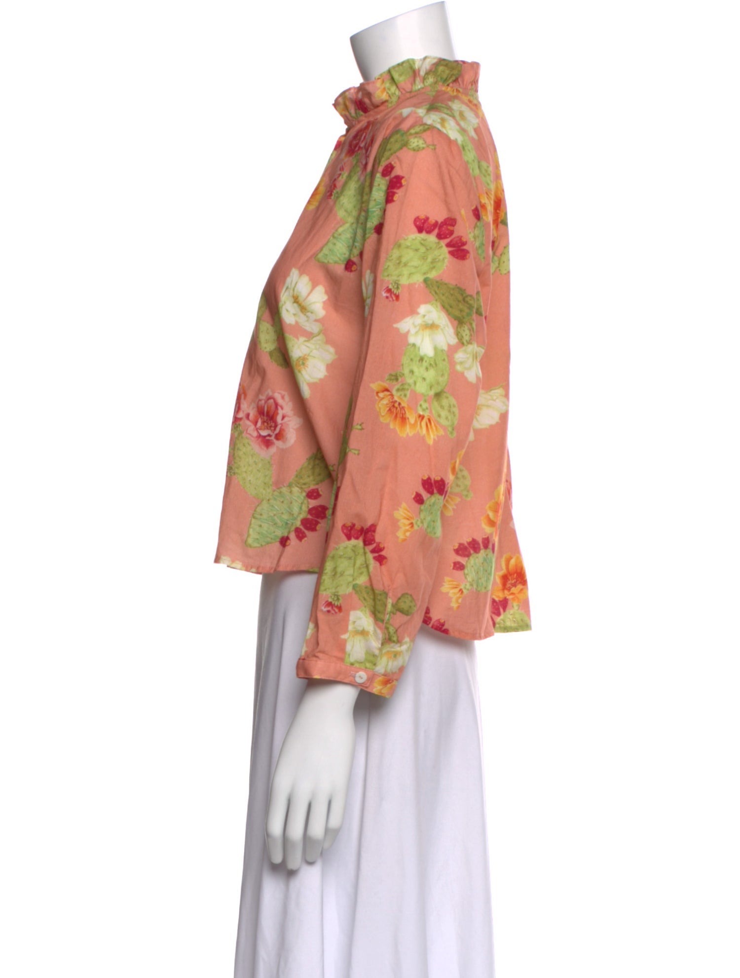 Beatrice Valenzuela Floral Print Long Sleeve Blouse