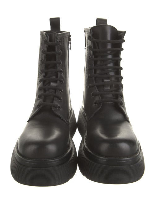 Baldinini Leather Combat Boots