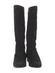 Baldinini Suede Embroidered Accent Riding Boots