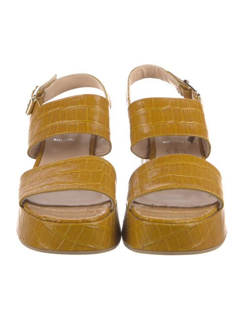 Baldinini Crocodile Slingback Sandals