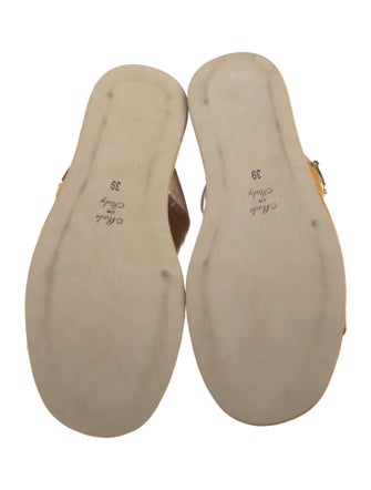 Baldinini Crocodile Slingback Sandals