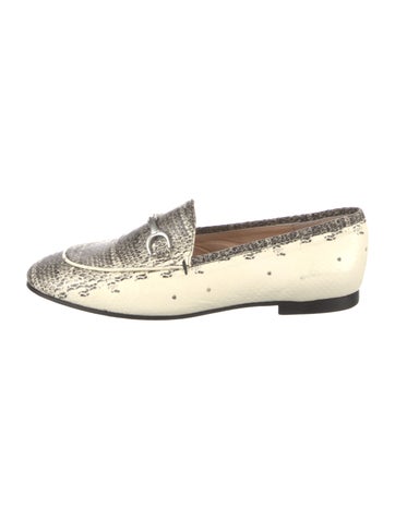 Baldinini Flats Python Animal Print Loafers Us7, It37 | 7
