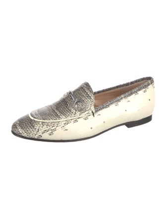 Baldinini Python Animal Print Loafers