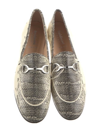 Baldinini Python Animal Print Loafers