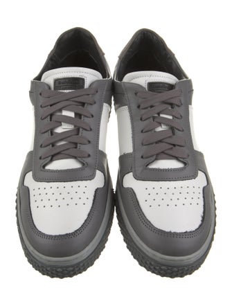 Baldinini Leather Colorblock Pattern Sneakers
