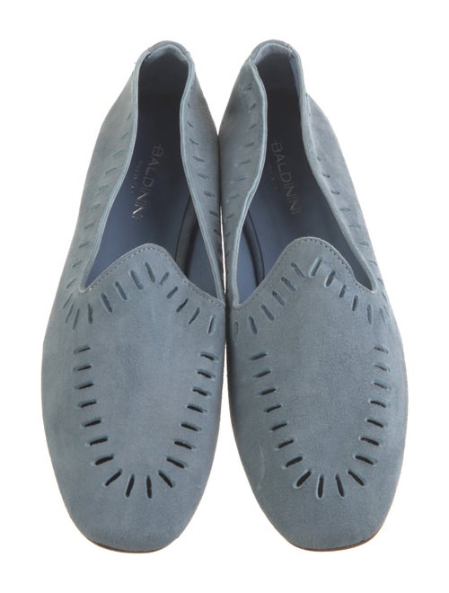 Baldinini Suede Lasercut Accents Loafers