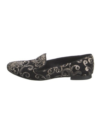 Baldinini Velvet Printed Loafers