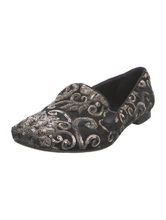 Baldinini Velvet Printed Loafers