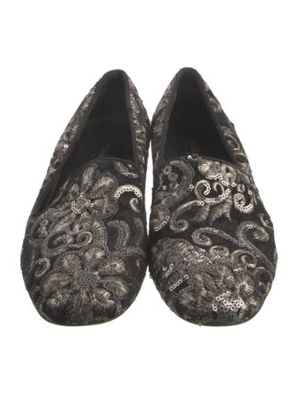 Baldinini Velvet Printed Loafers