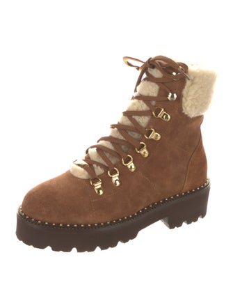 Baldinini Suede Combat Boots