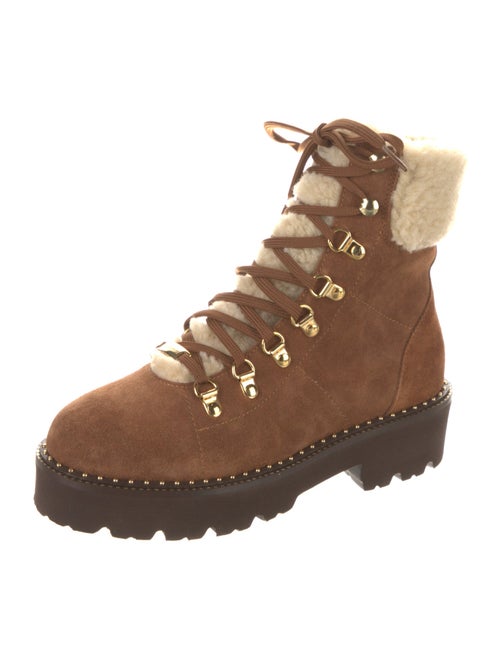 Baldinini Suede Combat Boots