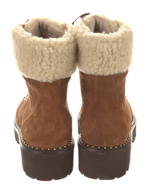 Baldinini Suede Combat Boots