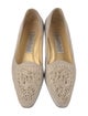 Baldinini Suede Embroidered Accent Loafers