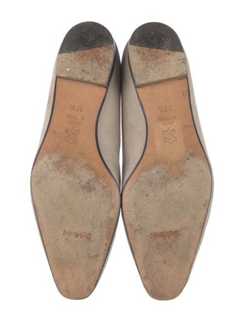 Baldinini Suede Embroidered Accent Loafers