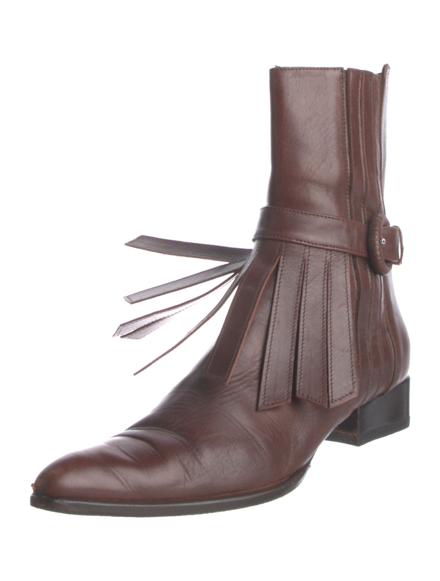 Baldinini Leather Combat Boots