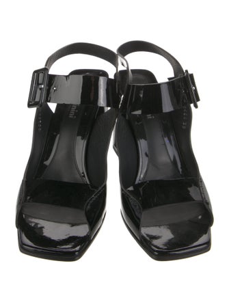 Baldinini Patent Leather Slingback Sandals