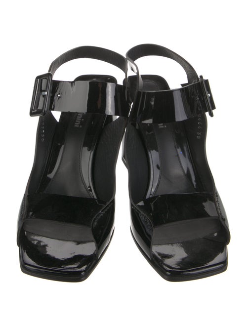 Baldinini Patent Leather Slingback Sandals