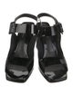 Baldinini Patent Leather Slingback Sandals