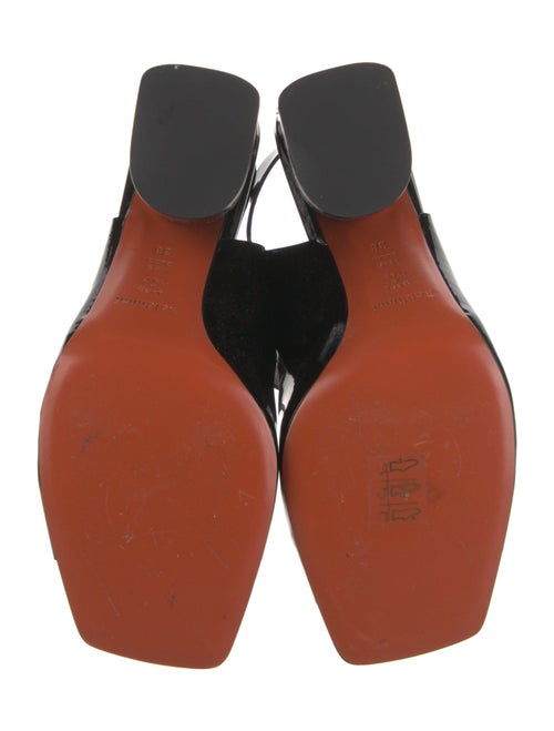 Baldinini Patent Leather Slingback Sandals