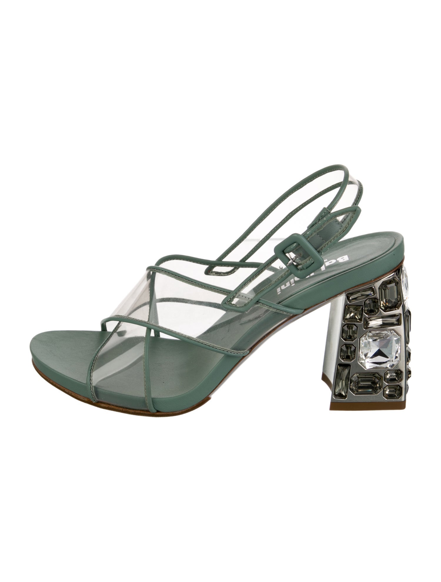 Baldinini Leather Slingback Sandals