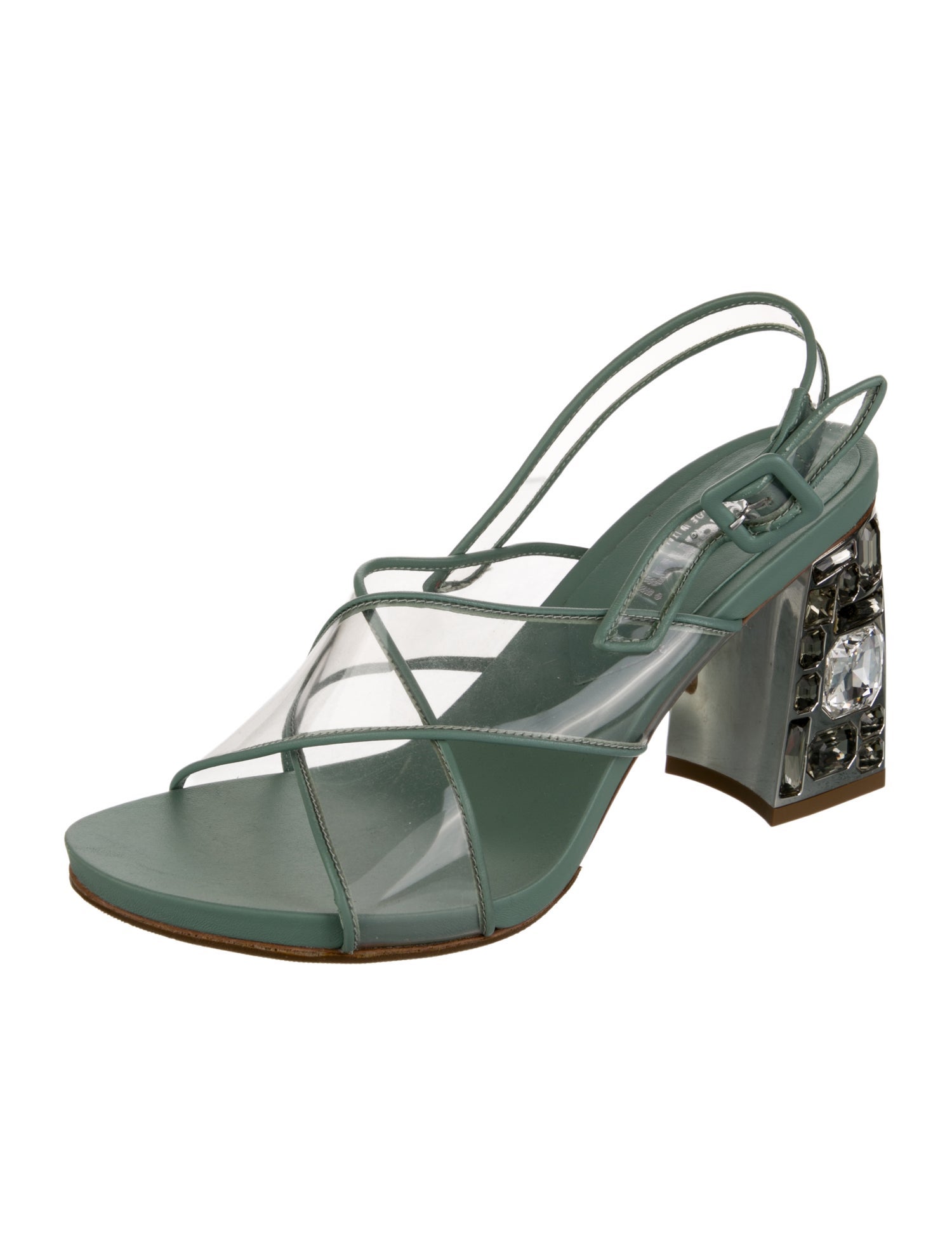 Baldinini Leather Slingback Sandals