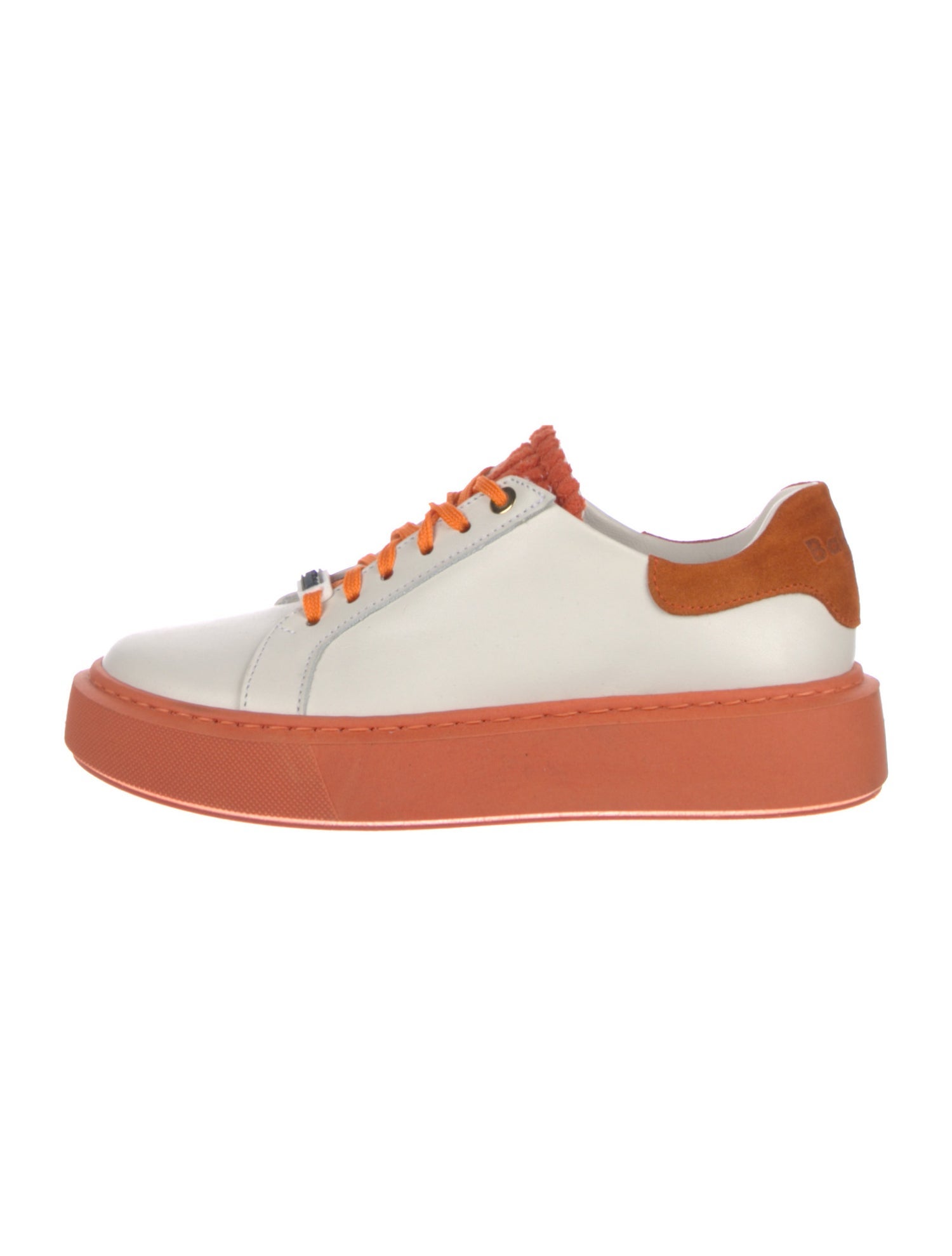 Baldinini Leather Colorblock Pattern Sneakers