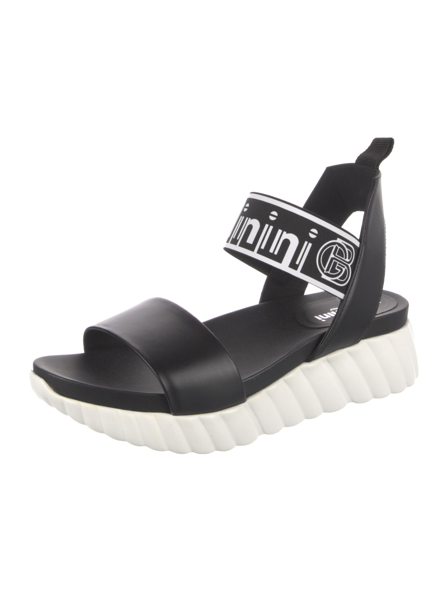 Baldinini Leather Printed Sandals