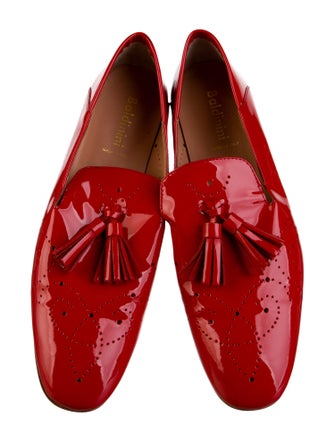 Baldinini Patent Leather Lasercut Accents Loafers