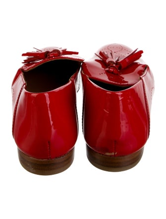 Baldinini Patent Leather Lasercut Accents Loafers