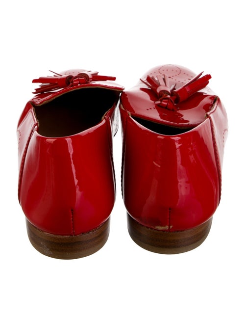 Baldinini Patent Leather Lasercut Accents Loafers