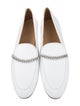 Baldinini Leather Chain-Link Accents Loafers
