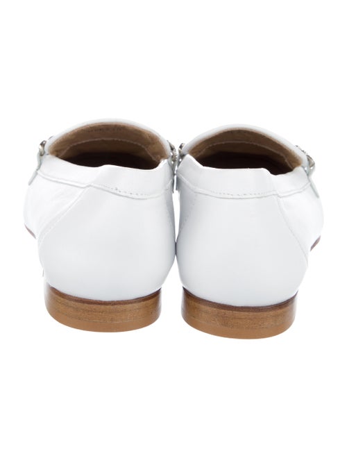 Baldinini Leather Chain-Link Accents Loafers