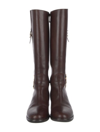 Baldinini Leather Riding Boots