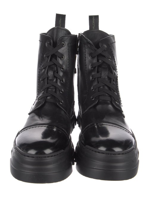 Baldinini Leather Combat Boots