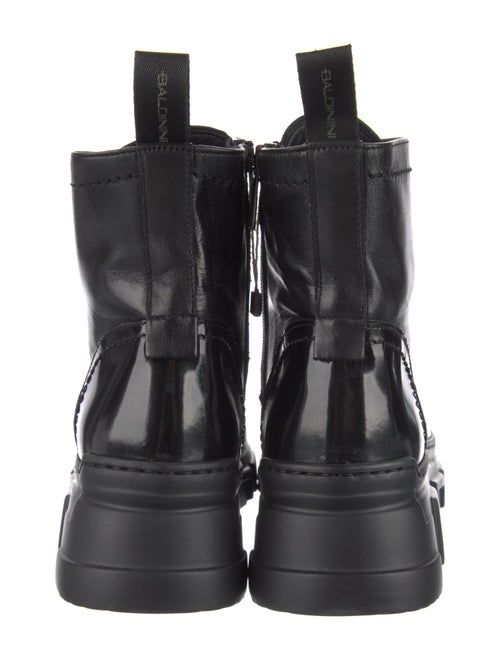 Baldinini Leather Combat Boots