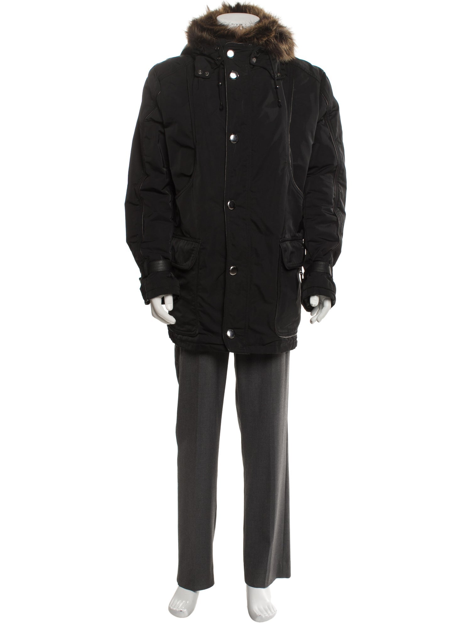 Baldinini Leather Parka