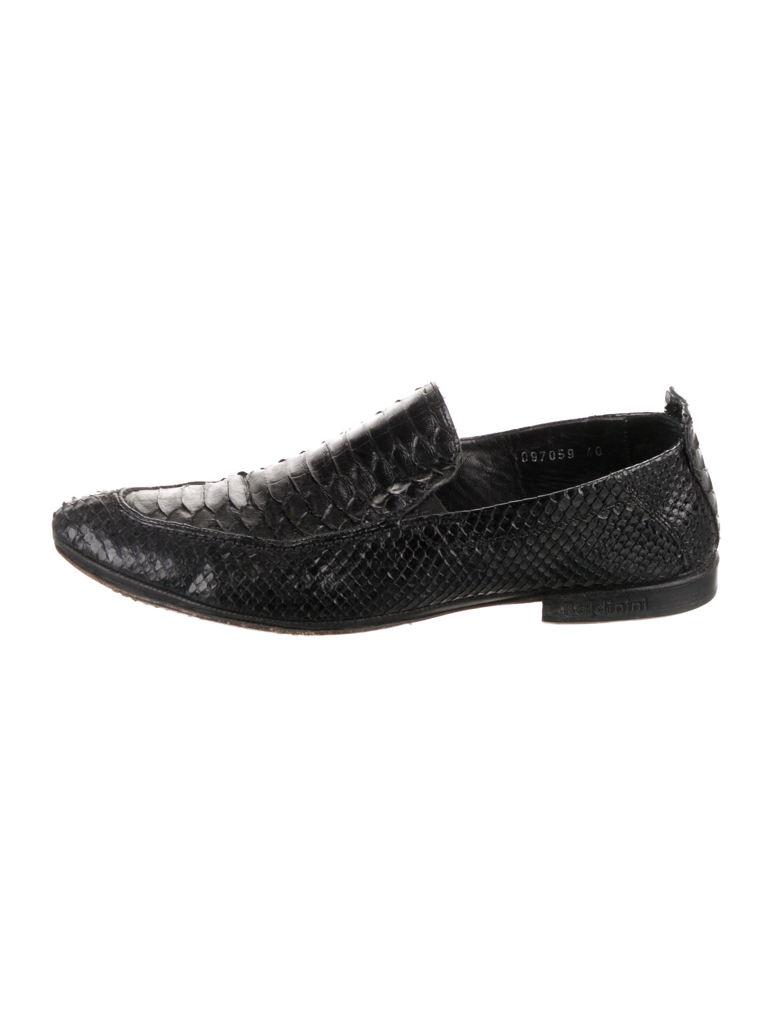 Baldinini Python Dress Loafers