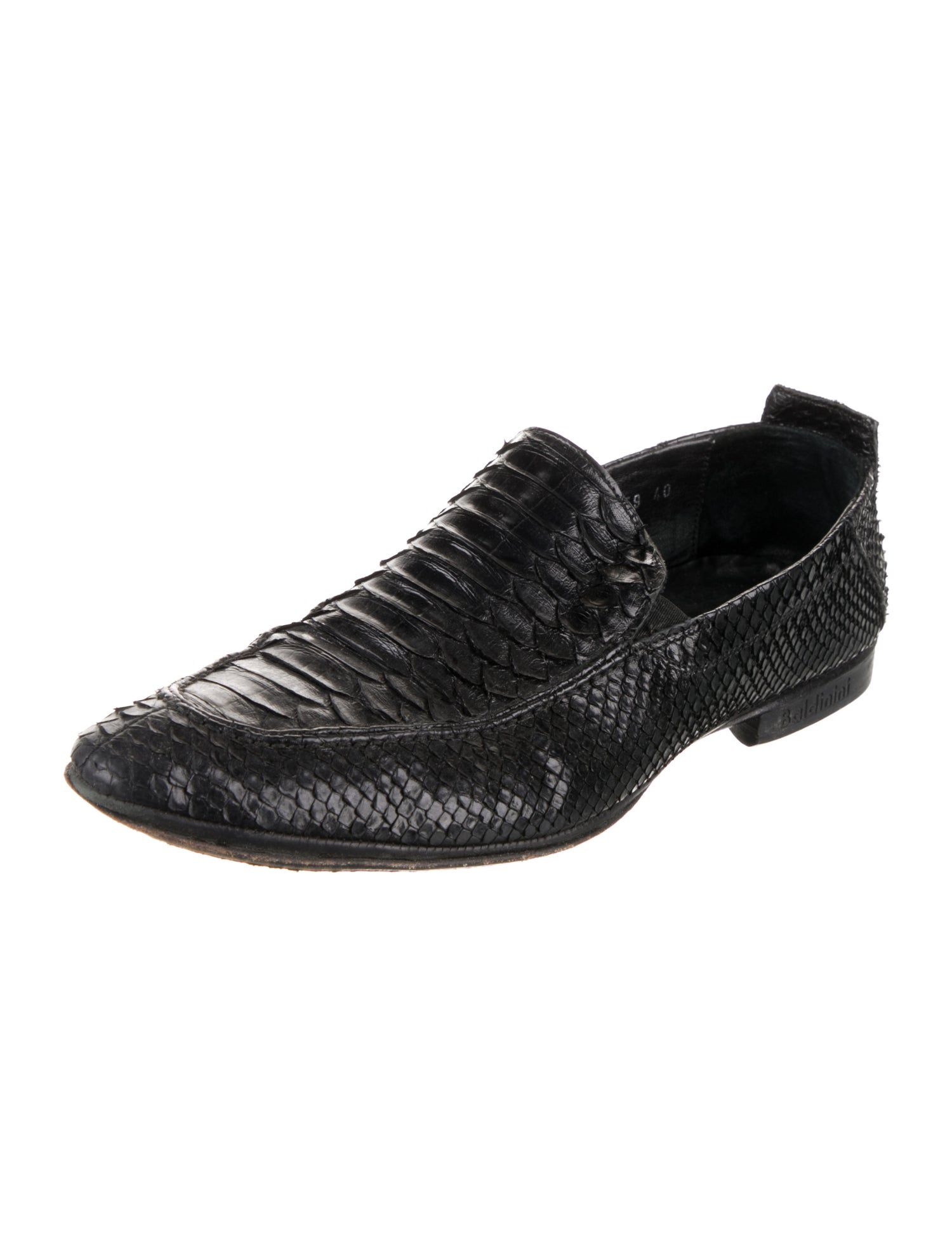 Baldinini Python Dress Loafers