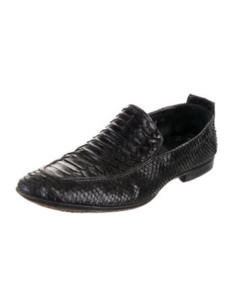 Baldinini Python Dress Loafers
