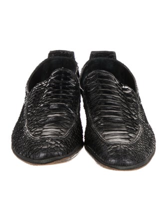 Baldinini Python Dress Loafers