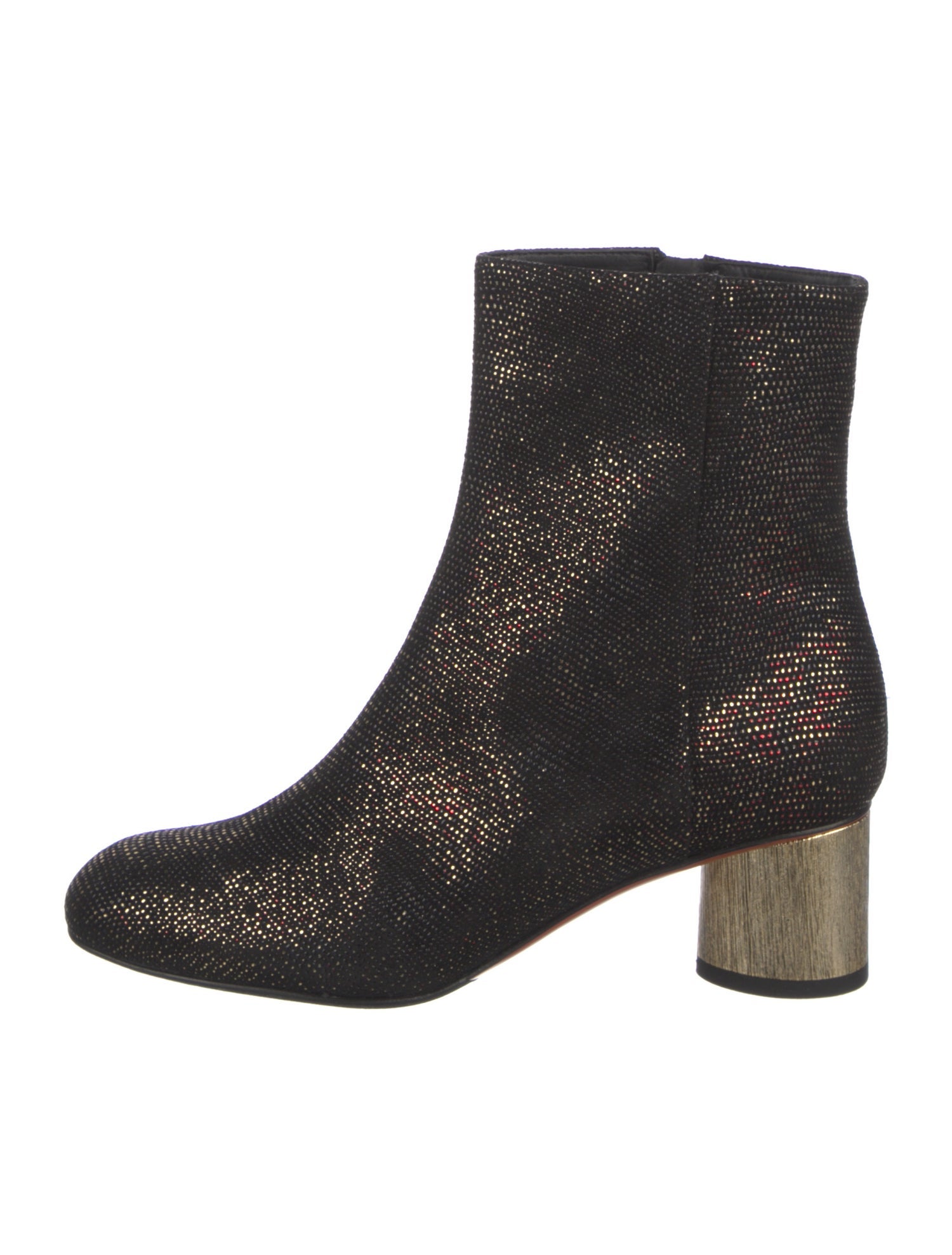 Baldinini Suede Colorblock Pattern Boots