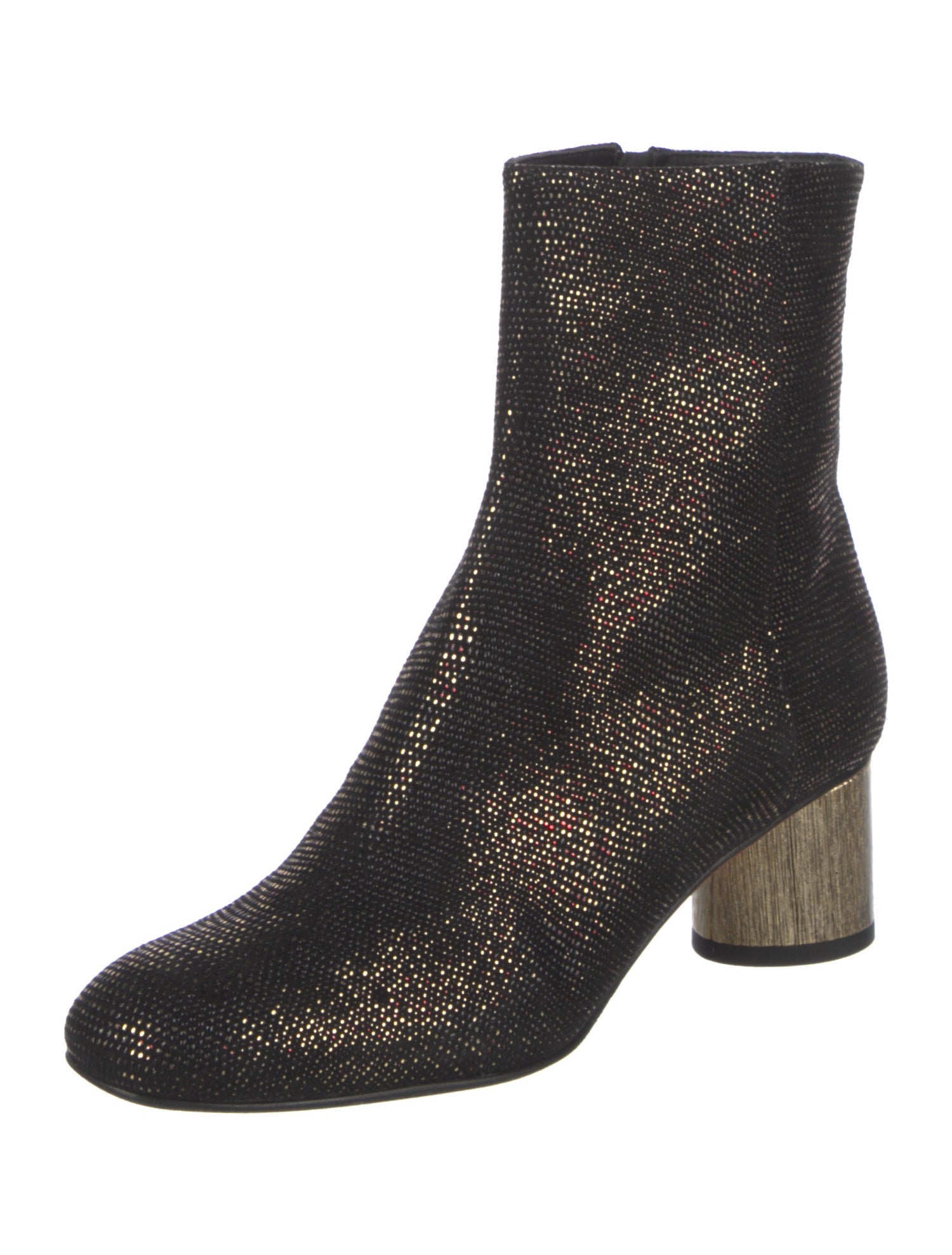 Baldinini Suede Colorblock Pattern Boots